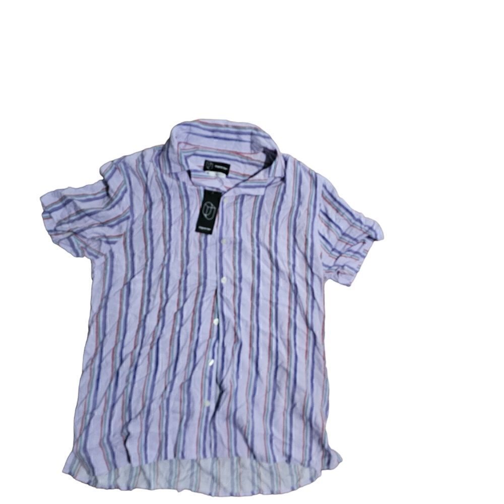 Adult Unisex ORIGINAL USE Short Sleeve Stripe Shirt Medium‎
